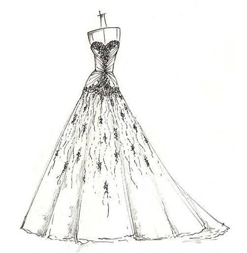 婚紗手稿-婚紗禮服設(shè)計(jì)-服裝設(shè)計(jì)